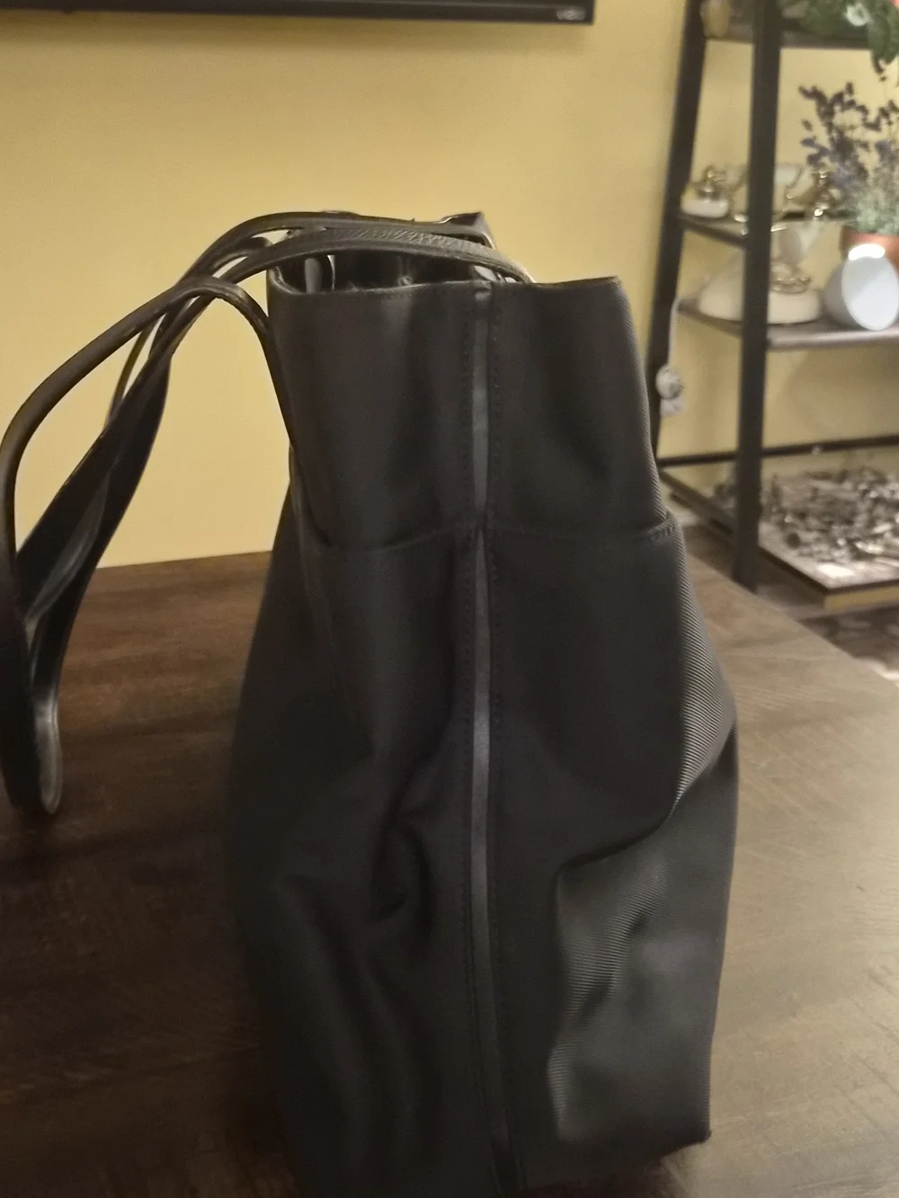 Coach Black Tote Bag with Leather Handles